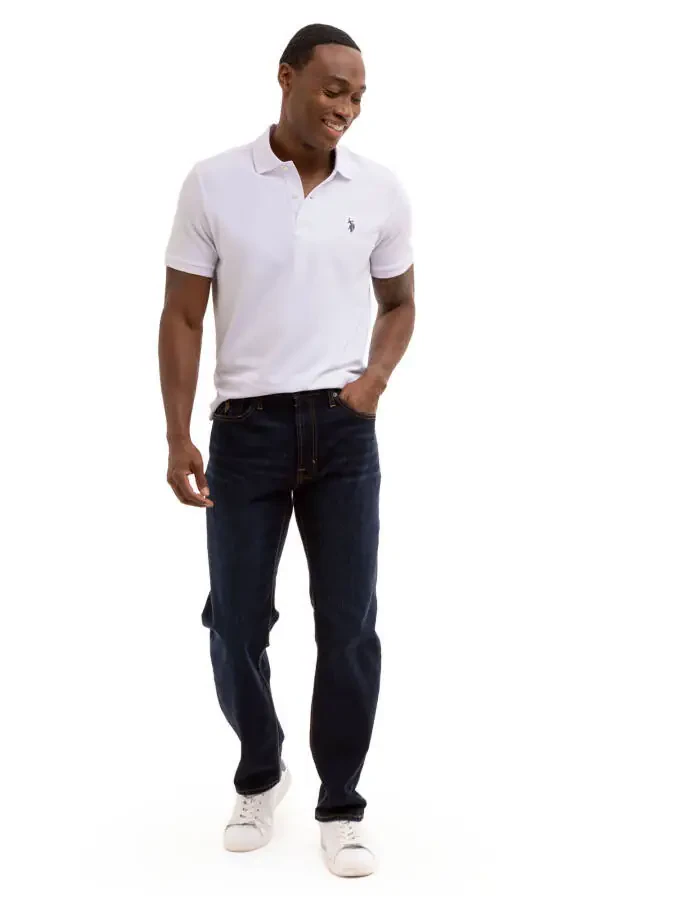 U.S. Polo Assn. Men's Performance Pique Polo Shirt- - 3