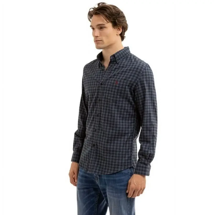 U.S. Polo Assn. Men's Long Sleeve Buttondown Shirt- - 2