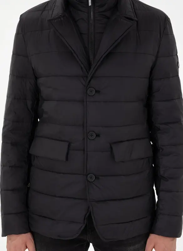 U.S. Polo Assn. Классическая Черная Мужская Куртка с Воротником G081SZ0MS.000.1946569 - 6