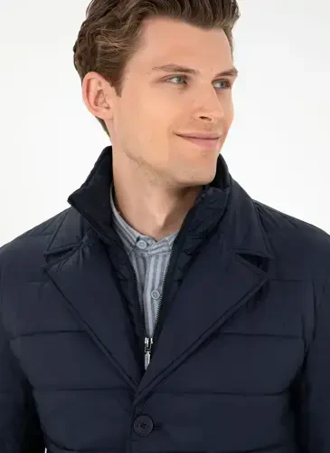 U.S. Polo Assn. Классическая Синяя Мужская Куртка с Воротником G081SZ0MS.000.1946569 - U.S. POLO ASSN. (1)