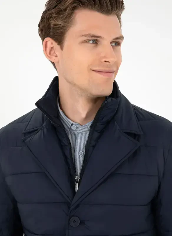 U.S. Polo Assn. Классическая Синяя Мужская Куртка с Воротником G081SZ0MS.000.1946569 - 2