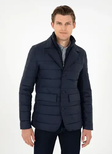 U.S. Polo Assn. Классическая Синяя Мужская Куртка с Воротником G081SZ0MS.000.1946569 - 3