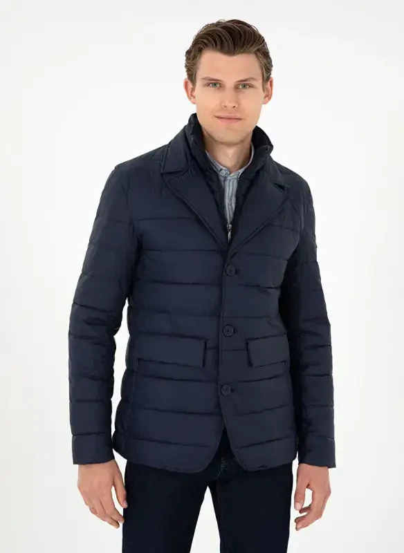 U.S. Polo Assn. Классическая Синяя Мужская Куртка с Воротником G081SZ0MS.000.1946569 - 3