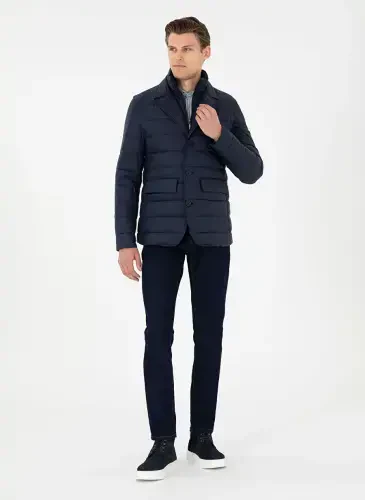 U.S. Polo Assn. Классическая Синяя Мужская Куртка с Воротником G081SZ0MS.000.1946569 - 4