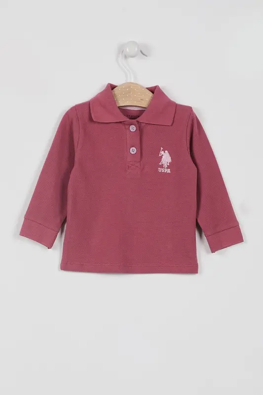 U.s. Polo Assn Lisanslı Classic Gül Kurusu Bebek Uzun Kol Yakalı Sweatshirt - Gül Kurusu - 1