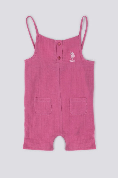 U.S. Polo Assn Little Sweet Pink Розовый детский комбинезон - 1