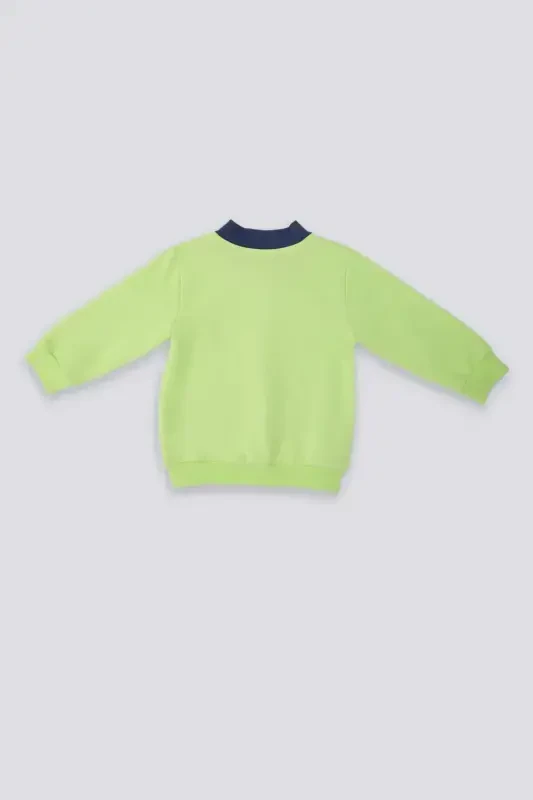 U.S. Polo Assn Magnificent Green Baby Cardigan - 3