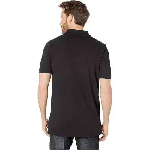 U.S. Polo Assn. Men's Classic Polo Shirt, Two-Button Closure Pique Polo Shirt, Summer Fashion Golf Shirt - 4