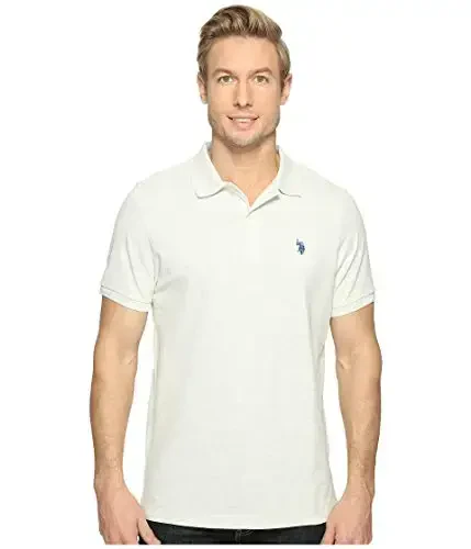 U.S. Polo Assn. Men's Classic Polo Shirt, Two-Button Closure Pique Polo Shirt, Summer Fashion Golf Shirt - U.S. POLO ASSN.