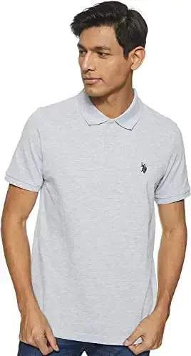 U.S. Polo Assn. Men's Classic Polo Shirt, Two-Button Closure Pique Polo Shirt, Summer Fashion Golf Shirt - U.S. POLO ASSN.