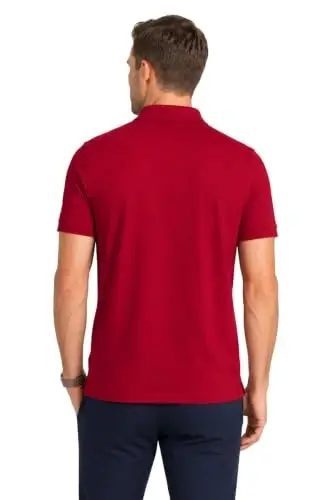 U.S. Polo Assn. Men's Classic Polo Shirt, Two-Button Closure Pique Polo Shirt, Summer Fashion Golf Shirt | Two-Button Closure Pique Polo Shirt, Summer Fashion Golf Shirt - 3