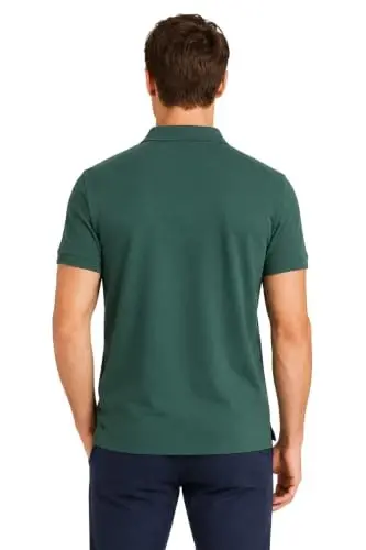 U.S. Polo Assn. Men's Classic Polo Shirt, Two-Button Closure Pique Polo Shirt, Summer Fashion Golf Shirt | Two-Button Closure Pique Polo Shirt, Summer Fashion Golf Shirt - 3