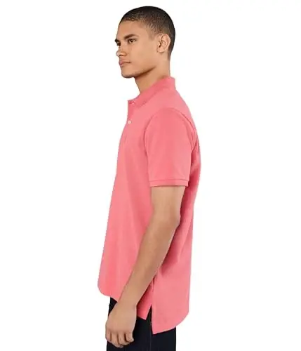 U.S. Polo Assn. Men's Classic Polo Shirt, Two-Button Closure Pique Polo Shirt, Summer Fashion Golf Shirt | Two-Button Closure Pique Polo Shirt, Summer Fashion Golf Shirt - 3