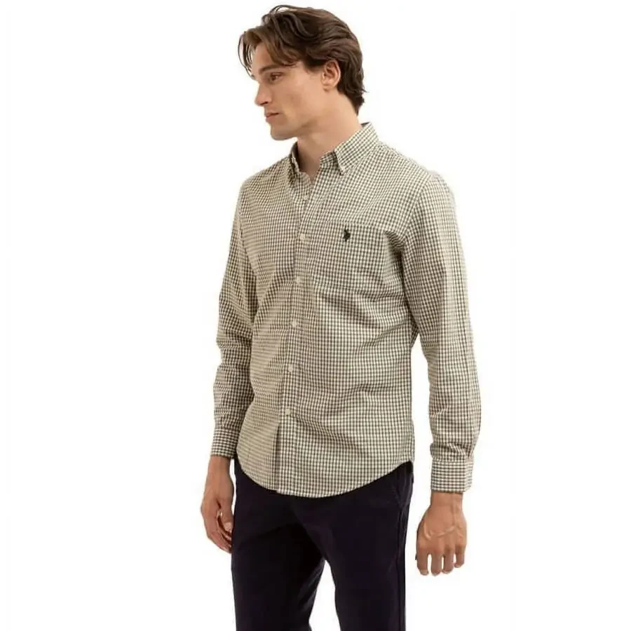 U.S. Polo Assn. Men's Long Sleeve Buttondown Shirt- - 1