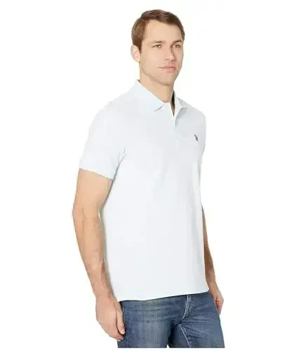 U.S. Polo Assn. Men's Solid Cotton Pique Polo with Small Pony - 4