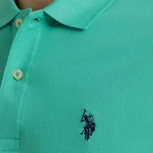 U.S. Polo Assn. Mens Solid Pique Polo Shirt - 3