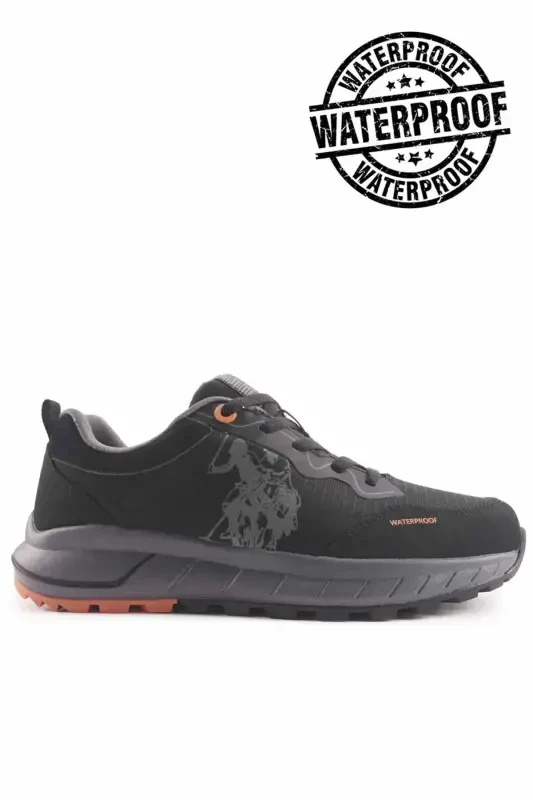 U.S Polo Assn. Men's Waterproof Outdoor Boot-Black - 6