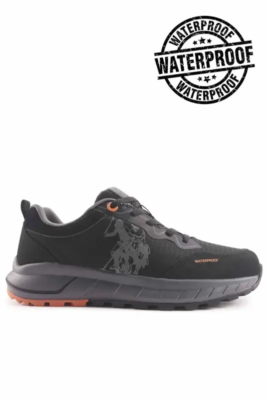 U.S Polo Assn. Men's Waterproof Outdoor Boot-Black - 6