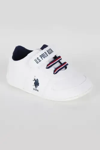 U.S. Polo Assn Sweetie White Baby Boy Shoes - 1
