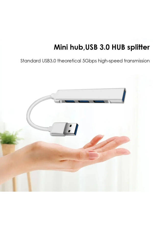 Usb 3.0 4 Port Multi Splitter Adapter Multiplier Hub Pc Multiplexer - 3