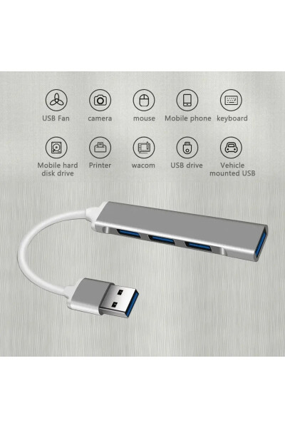 Usb 3.0 4 Port Multi Splitter Adapter Multiplier Hub Pc Multiplexer - 14