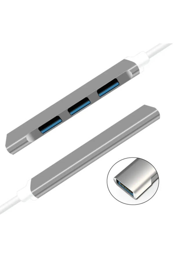 Usb 3.0 4 Portlu Çoklu Splitter Adaptörü Çoğaltıcı Hub Pc Çoklayıcı - 11