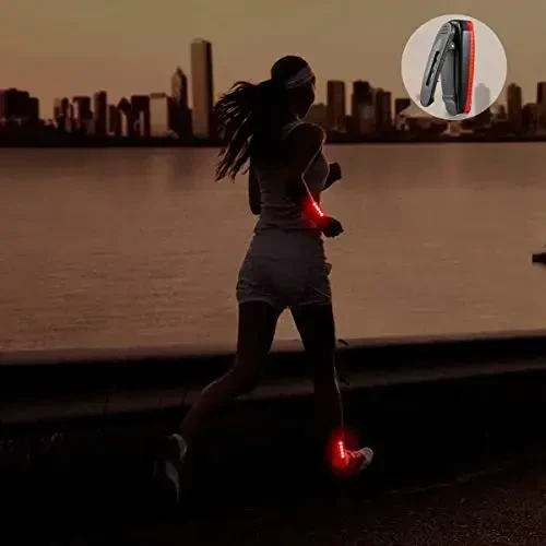 USB Rechargeable LED Safety Lights (2 Pack) - Clip on Strobe Running Lights for Runners, Joggers,Walkers,Kids,Dogs,Bike Tail Lights - High Visibility Accessories for Reflective Gear - 12