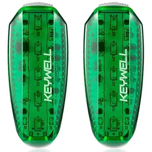 USB Rechargeable LED Safety Lights (2 Pack) - Clip on Strobe Running Lights for Runners, Joggers,Walkers,Kids,Dogs,Bike Tail Lights - High Visibility Accessories for Reflective Gear 