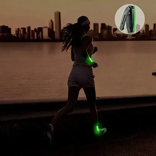 USB Rechargeable LED Safety Lights (2 Pack) - Clip on Strobe Running Lights for Runners, Joggers,Walkers,Kids,Dogs,Bike Tail Lights - High Visibility Accessories for Reflective Gear - 3