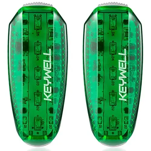 USB-C Rechargeable LED Safety Lights (2 Pack) - Clip on Strobe Running Lights for Runners, Joggers,Walkers,Kids,Dogs,Bike Tail Lights - High Visibility Accessories for Reflective Gear - 1