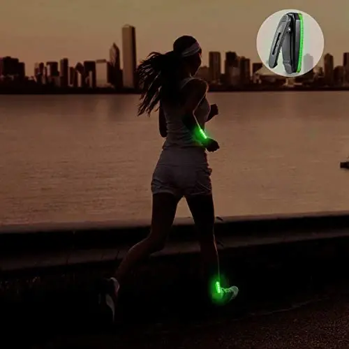 USB-C Rechargeable LED Safety Lights (2 Pack) - Clip on Strobe Running Lights for Runners, Joggers,Walkers,Kids,Dogs,Bike Tail Lights - High Visibility Accessories for Reflective Gear - 3