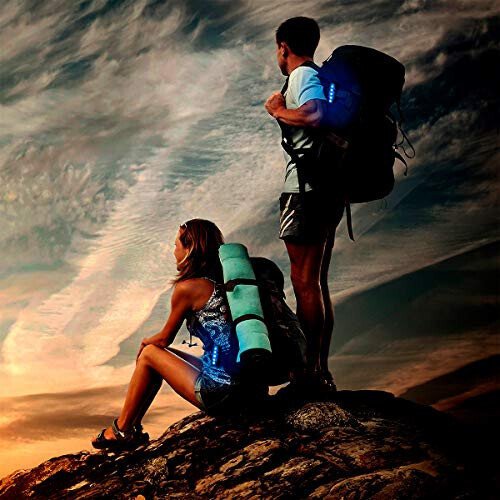 USB Rechargeable LED Safety Lights (2 Pack) - Clip on Strobe Running Lights for Runners, Joggers,Walkers,Kids,Dogs,Bike Tail Lights - High Visibility Accessories for Reflective Gear - 4