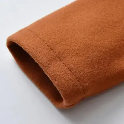 USKIDKK Toddler Baby Girl Clothes Jacket Coat Long Sleeve Solid Color Buttons Dress Coat Fall Winter Outfit - 5