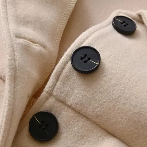 USKIDKK Toddler Baby Girl Clothes Jacket Coat Long Sleeve Solid Color Buttons Dress Coat Fall Winter Outfit - 6