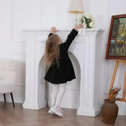 USKIDKK Toddler Baby Girl Clothes Jacket Coat Long Sleeve Solid Color Buttons Dress Coat Fall Winter Outfit - 3