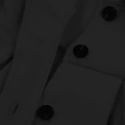 USKIDKK Toddler Baby Girl Clothes Jacket Coat Long Sleeve Solid Color Buttons Dress Coat Fall Winter Outfit - 5