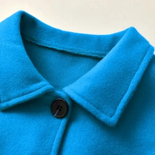 USKIDKK Toddler Baby Girl Clothes Jacket Coat Long Sleeve Solid Color Buttons Dress Coat Fall Winter Outfit - 4