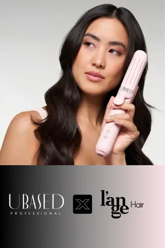 Утюжок для волос и плойка Air Duo-2-в-1 - Цвет: Розовая вода - Титановая пластина - 6