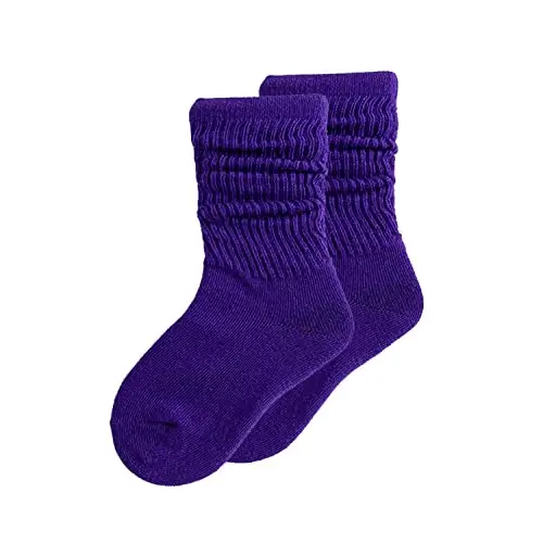 UTTPLL Girls Slouch Socks Toddler Cotton Athletic Stockings Uniform Knee High Tube Socks Little Kids Long Boot Crew Socks - 1
