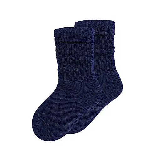 UTTPLL Girls Slouch Socks Toddler Cotton Athletic Stockings Uniform Knee High Tube Socks Little Kids Long Boot Crew Socks 