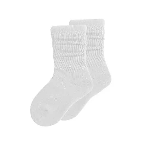 UTTPLL Girls Slouch Socks Toddler Cotton Athletic Stockings Uniform Knee High Tube Socks Little Kids Long Boot Crew Socks 