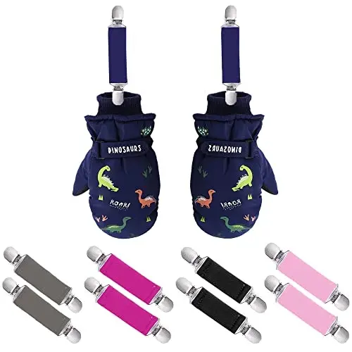 UTTPLL Qo'lqop Qisqichlari Zanglamaydigan Po'lat Qo'lqop Qisqichlari Bolalar Chaqaloqlar Qishki O'g'il Bolalar Qizlar Elastik Qo'lqop Qisqichlari - 2