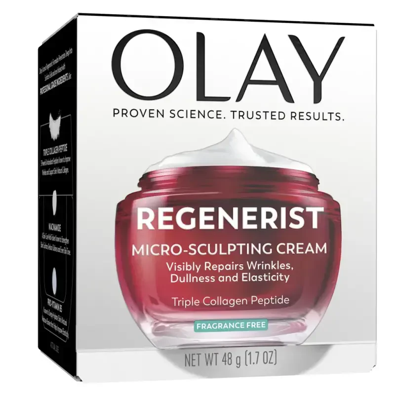 Увлажняющий крем для лица Olay Skin Care, восстанавливающий микроскульптурирующий крем для лица Regenerist, без запаха, 1,7 унции - 9