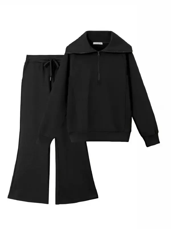 UVN Outfit Sets for Women 2 Piece Sets Winter Casual Tracksuit Long Sleeve Lounge Set Outfits with Pockets - 9