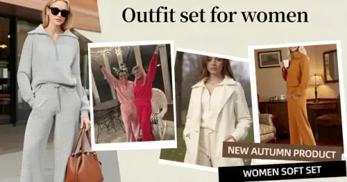 UVN Outfit Sets for Women 2 Piece Sets Winter Casual Tracksuit Long Sleeve Lounge Set Outfits with Pockets - 7