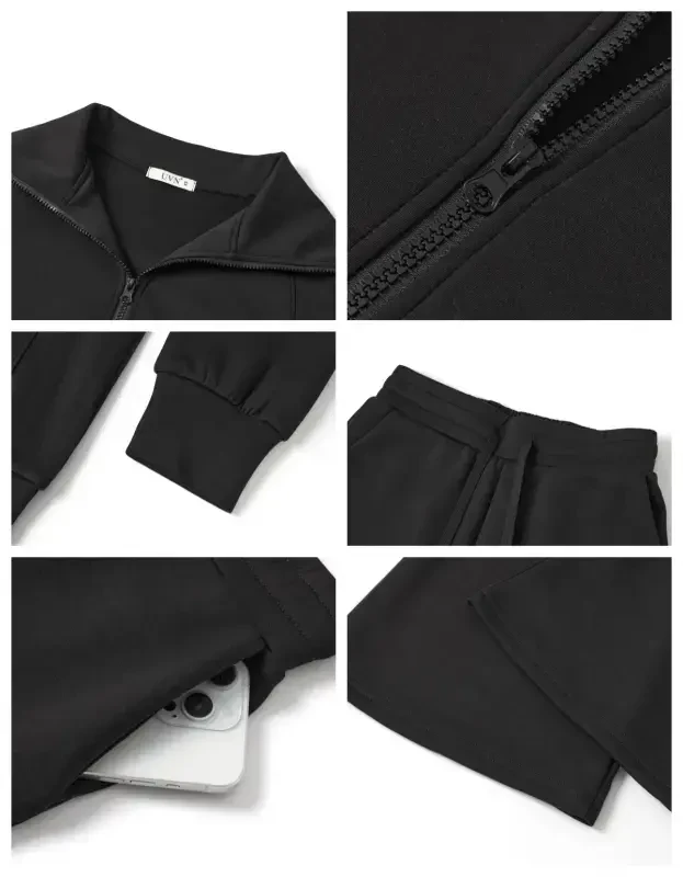 UVN Outfit Sets for Women 2 Piece Sets Winter Casual Tracksuit Long Sleeve Lounge Set Outfits with Pockets - 8