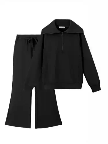 UVN Outfit Sets for Women 2 Piece Sets Winter Casual Tracksuit Long Sleeve Lounge Set Outfits with Pockets - 9