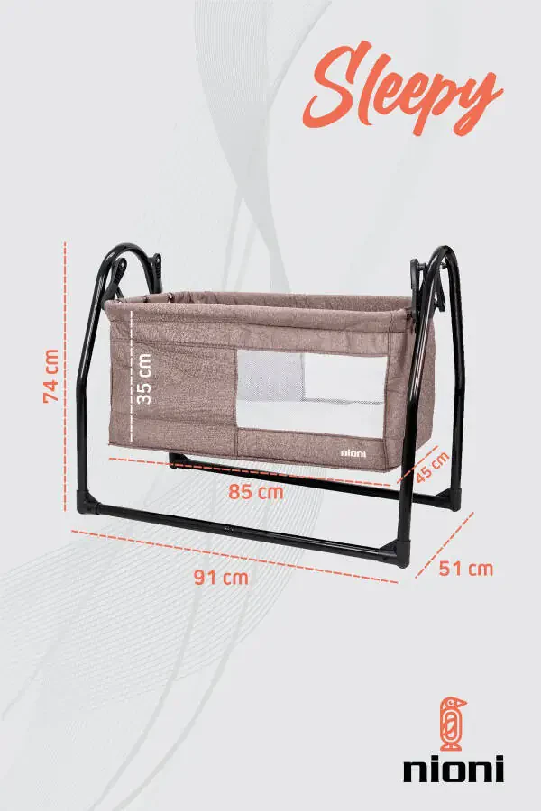 Ухлатувчи тебранувчи бешик, ички ёстиқ билан. - 3