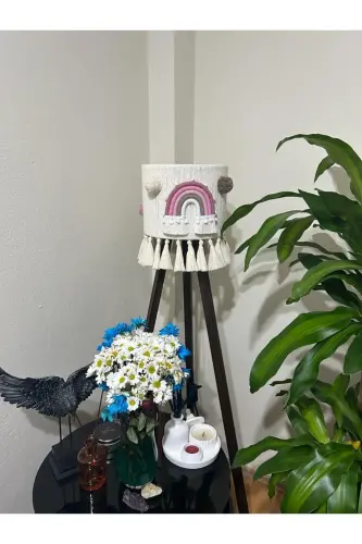 Uy Bebak Bolalar xonasi uchun lampa abatür (OYOQ KIRMAYDI) -Moslashtirilgan-Pushti 