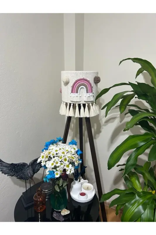 Uy Bebak Bolalar xonasi uchun lampa abatür (OYOQ KIRMAYDI) -Moslashtirilgan-Pushti - 1